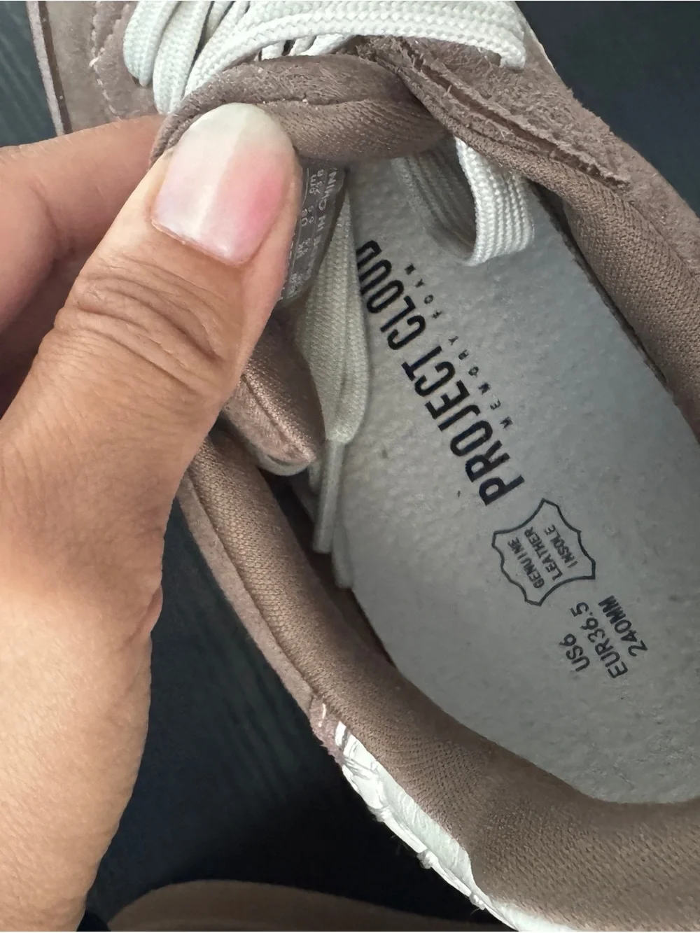 Women’s Platform Sneakers in Brown and Cream